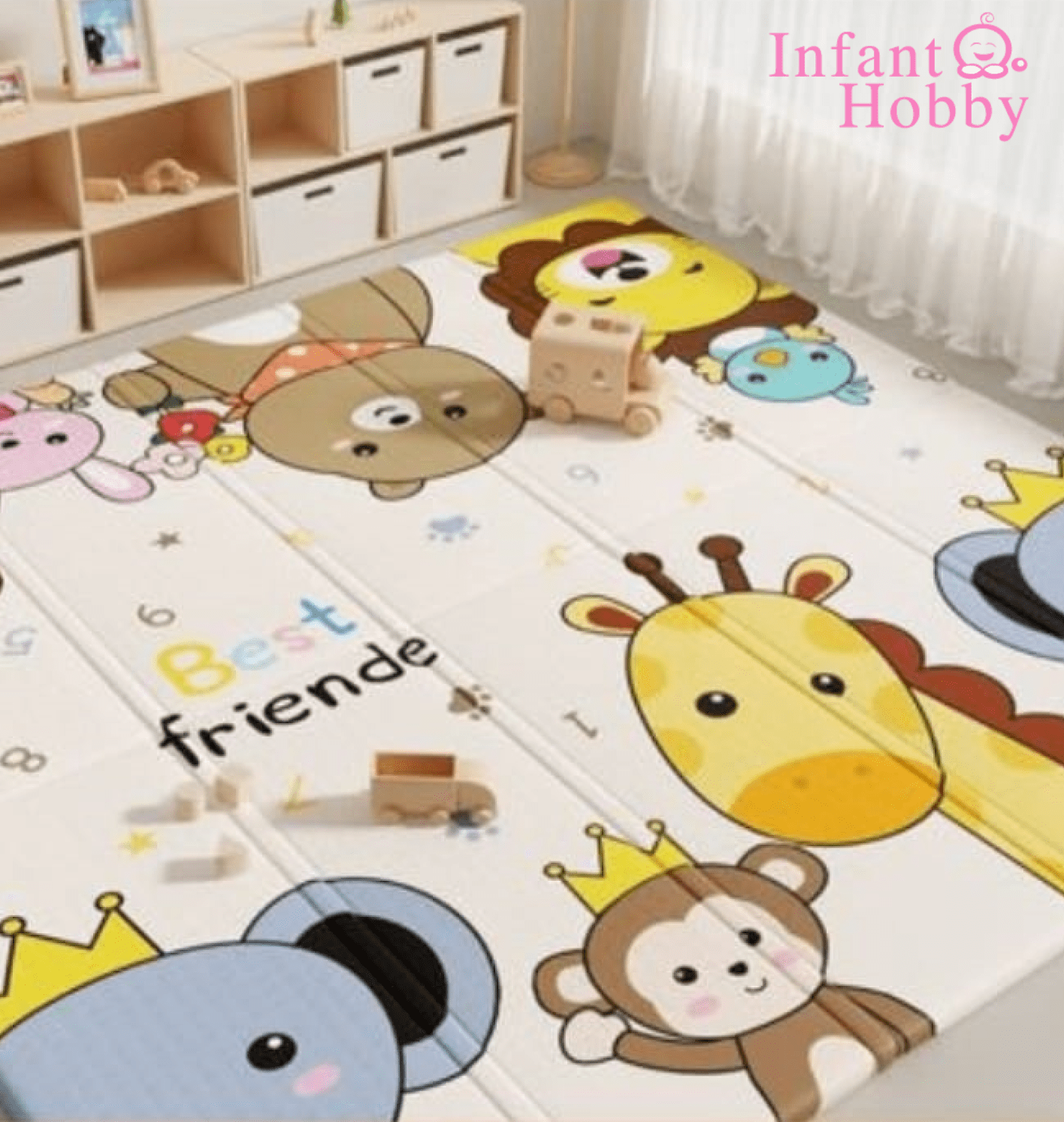 Picture of İnfant Hobby Best Friend Katlanabilir Çif Taraflı Oyun Matı 160x180x1 Cm