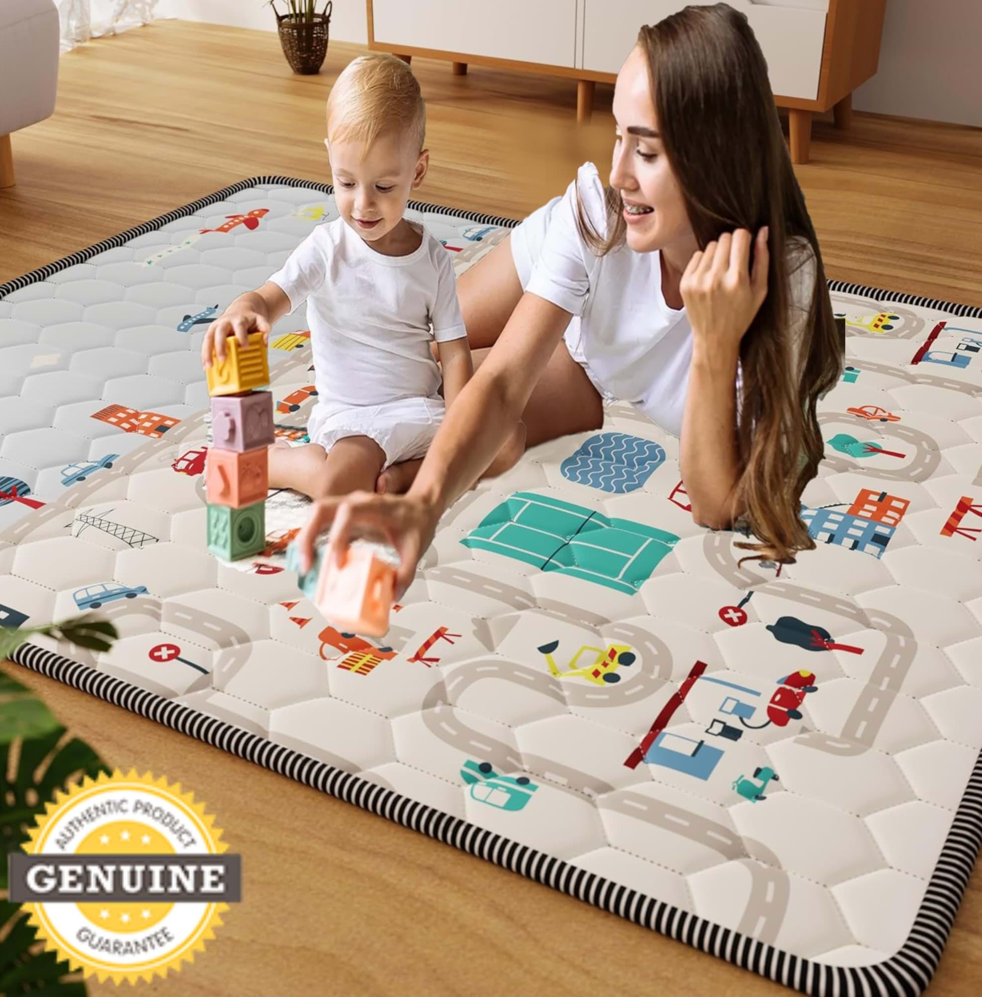 Picture of İnfant Hobby My World City Premium Kaydırmaz Taban %100 Pamuk Oyun Matı 170x140x2 cm